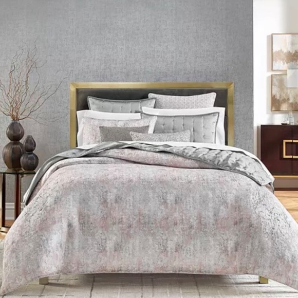 Hudson Park Collection Greystone Duvet Cover, King - Exclusive NIP - Picture 1 of 8